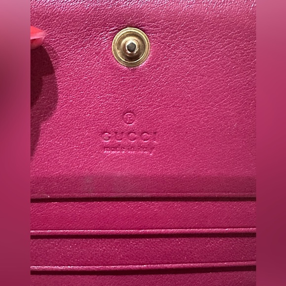 Gucci Pink Velvet Small Love GG Marmont Wallet w/box and dustbag - Picture 9 of 13